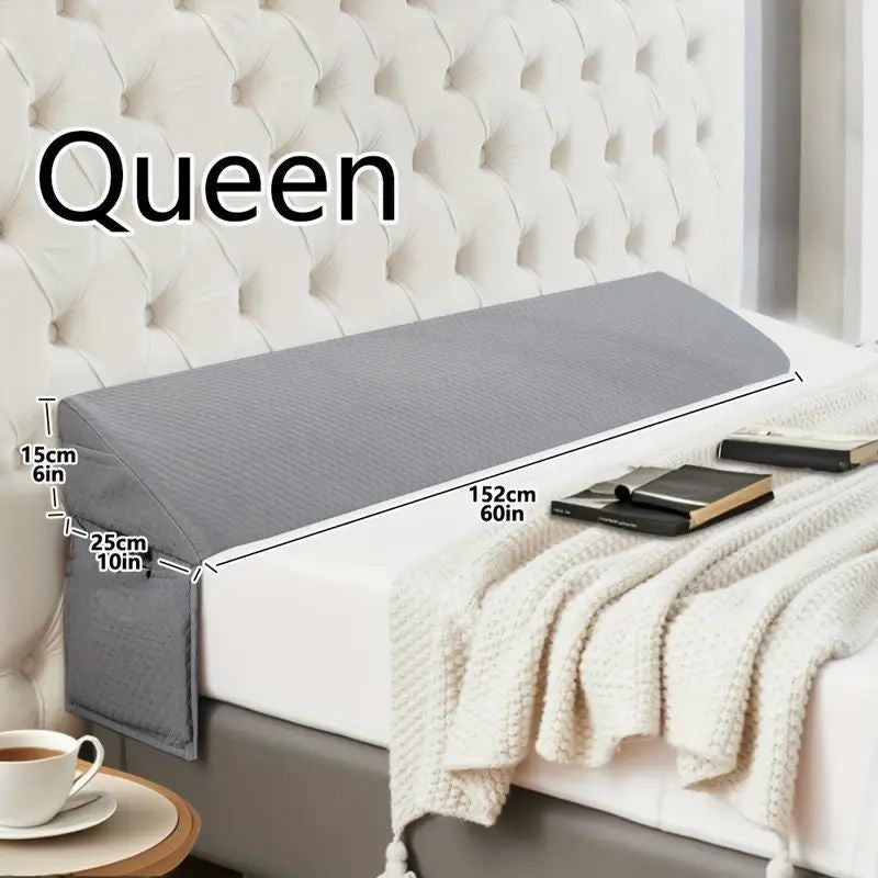 Bed Wedge Pillow Gap Filler – Memory Foam Mattress Wedge to Close Bed and Headboard Gap, Supportive Backrest Pillow for Comfortable Sleep
