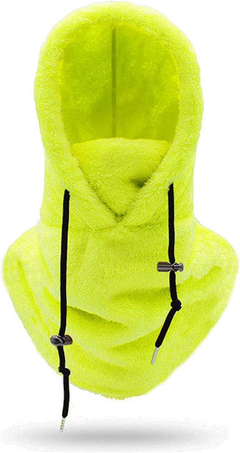 Sherpa Hood Ski Mask, Windproof Adjustable Winter Sherpa Hood, Warm Outdoor Sports Mask