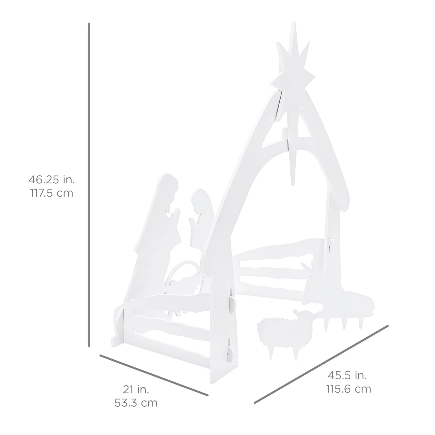 4 ft Christmas Nativity Scene – Outdoor Yard Decoration with Water-Resistant PVC