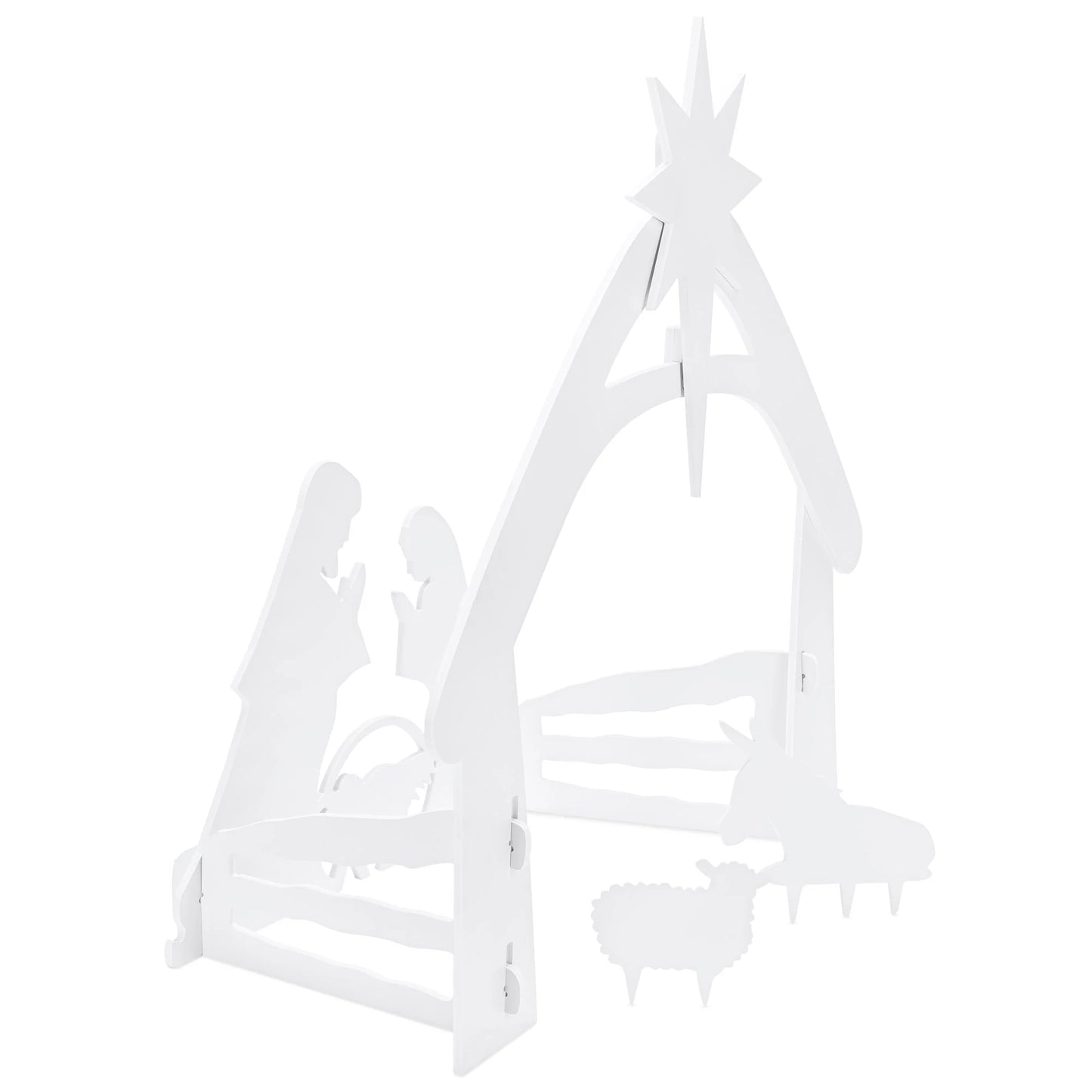 4 ft Christmas Nativity Scene – Outdoor Yard Decoration with Water-Resistant PVC