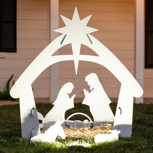 4 ft Christmas Nativity Scene – Outdoor Yard Decoration with Water-Resistant PVC