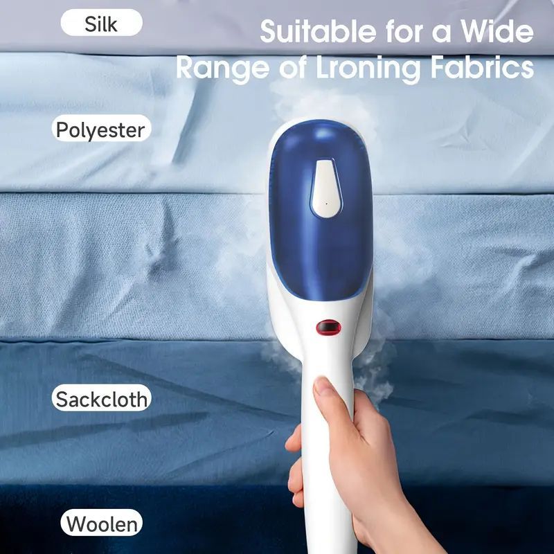 Portable Handheld Garment Steamer – 110–130V US Plug, Quick Heat-Up Wrinkle Remover with Powerful Steam, Compact Travel Design for Home & Office