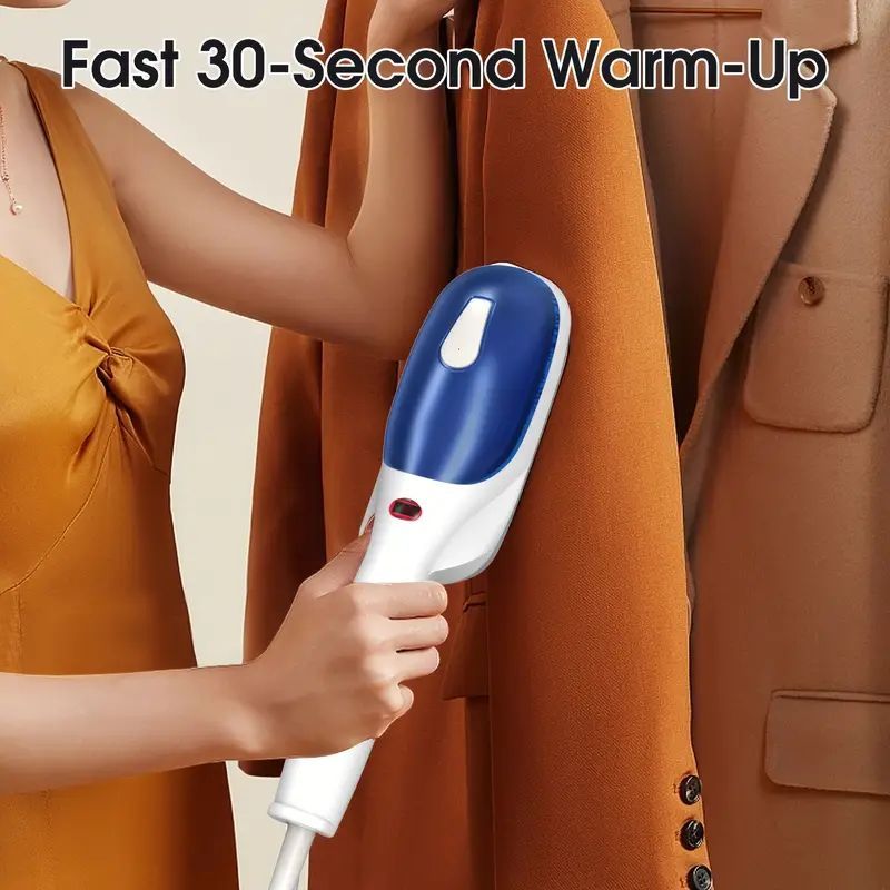 Portable Handheld Garment Steamer – 110–130V US Plug, Quick Heat-Up Wrinkle Remover with Powerful Steam, Compact Travel Design for Home & Office