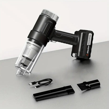 Wireless Handheld Car Vacuum – 5000Pa Suction, Rechargeable Dual Battery, Low Noise for Car & Home