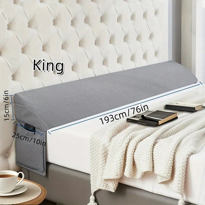 Bed Wedge Pillow Gap Filler – Memory Foam Mattress Wedge to Close Bed and Headboard Gap, Supportive Backrest Pillow for Comfortable Sleep